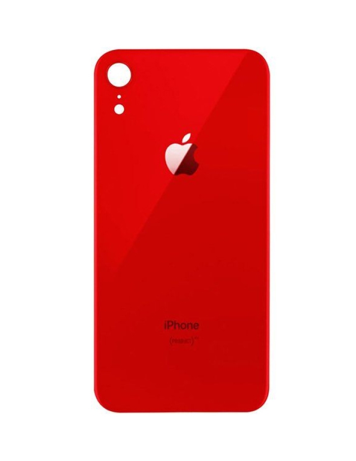 iPhone XR Pil Kapağı Arka Cam Kapak Tüm Renkler Kırmızı