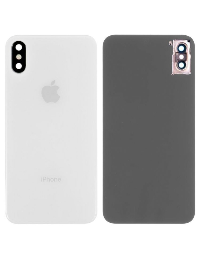 iPhone XS Max Pil Kapağı Arka Cam Kapak Tüm Renkler Beyaz