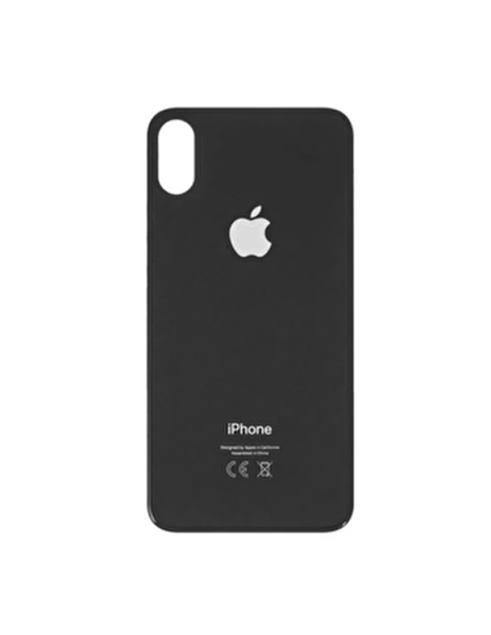 iPhone XS Pil Kapağı Arka Cam Kapak Tüm Renkler Siyah