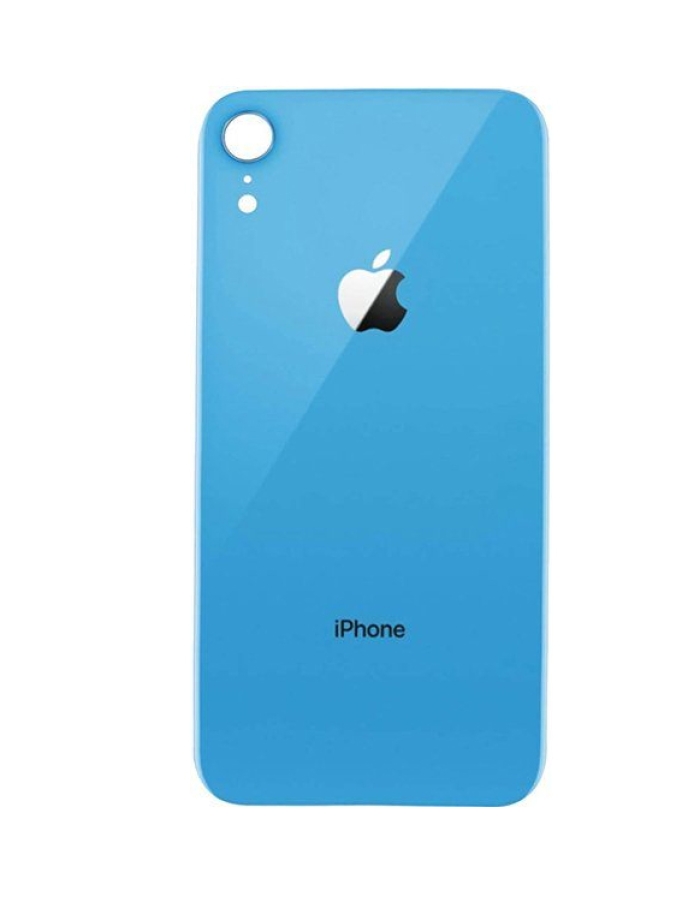 iPhone XR Pil Kapağı Arka Cam Kapak Tüm Renkler Mavi